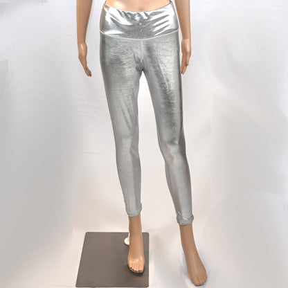 Shiny Metallic Wet look Leggings and Bra