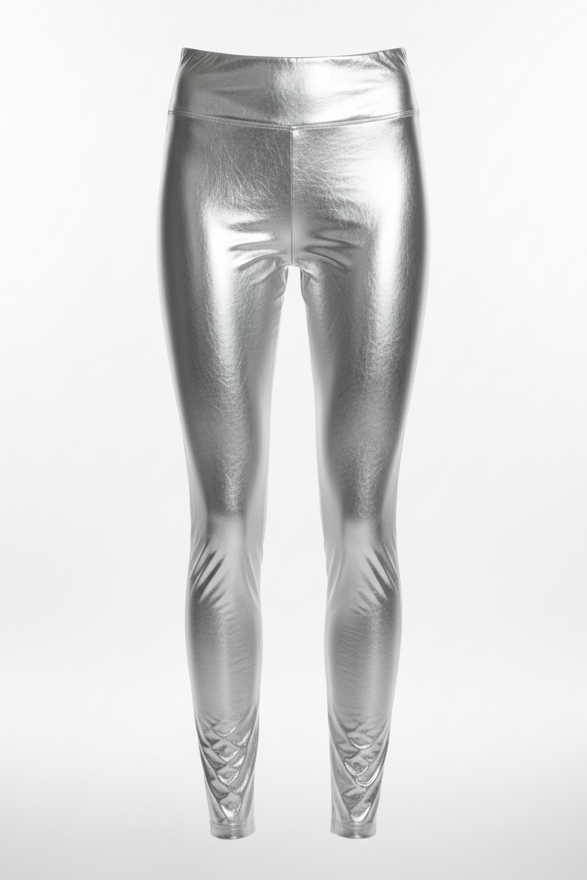 Shiny Metallic Wet look Leggings and Bra