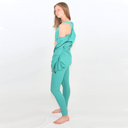 Ribbed set Teal