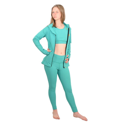 Ribbed set Teal