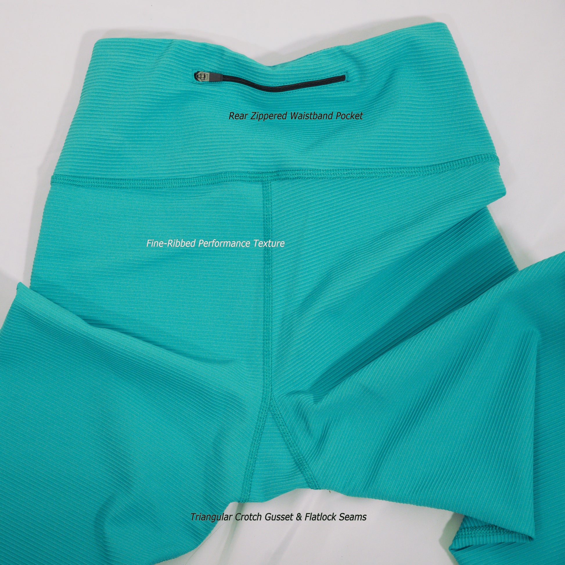 Ribbed leggings teal